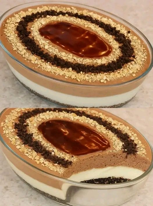 Ce dessert en verrine géante va vous faire craquer (chocolat & vanille crémeux)